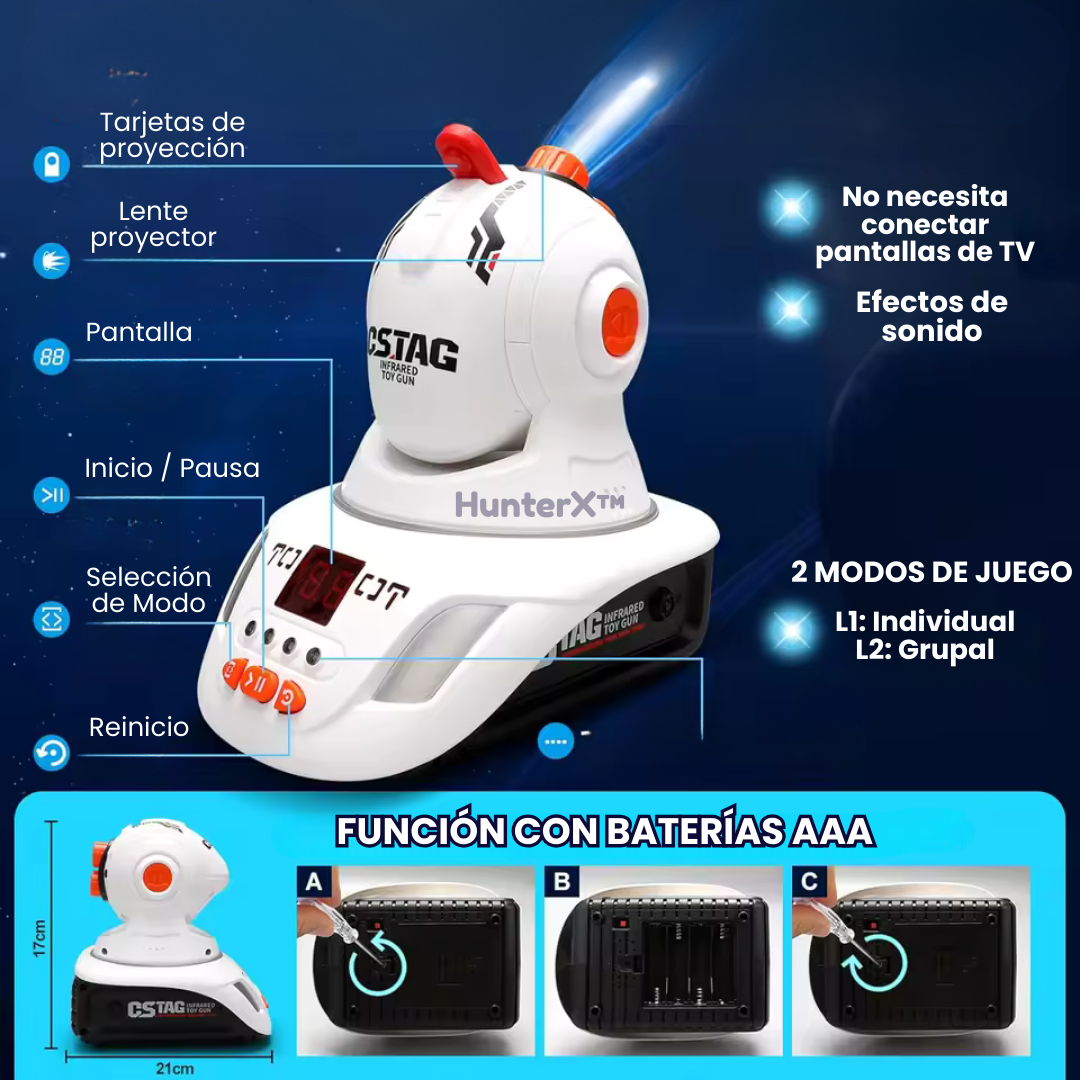 HunterX: Juego de Habilidad con Proyector