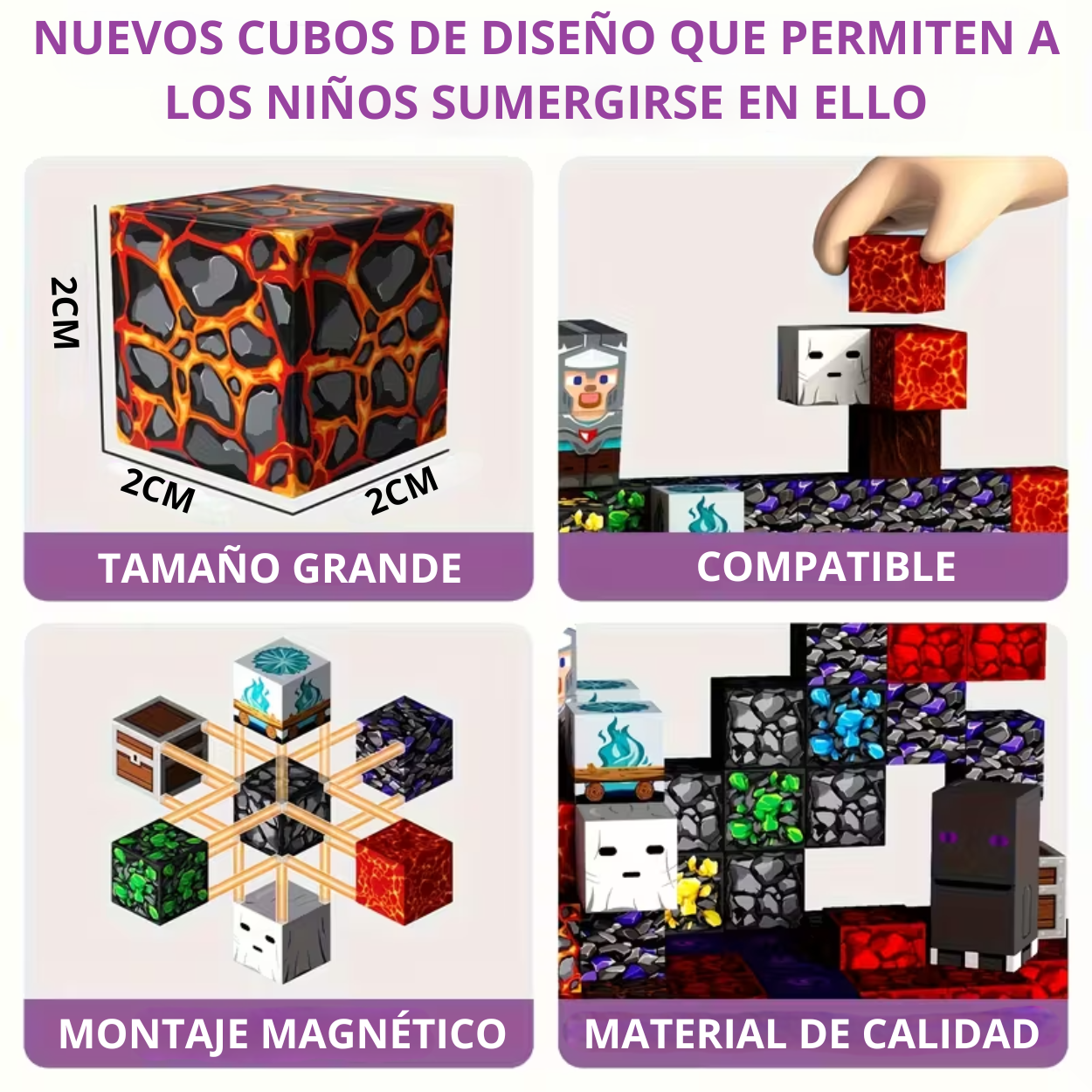 MagnetiGenius | Bloques Magnéticos 3D de Aprendizaje STEM