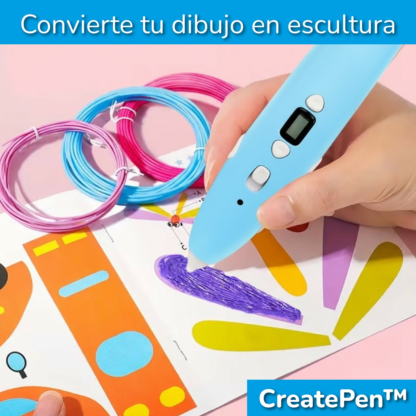 Create Pen | Lápiz 3D Estimulador de la Creatividad para Niños