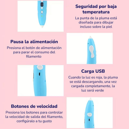 Create Pen | Lápiz 3D Estimulador de la Creatividad para Niños