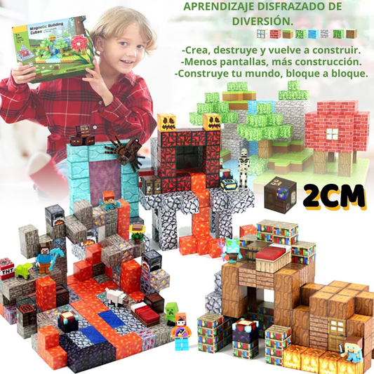 MagnetiGenius | Bloques Magnéticos 3D de Aprendizaje STEM